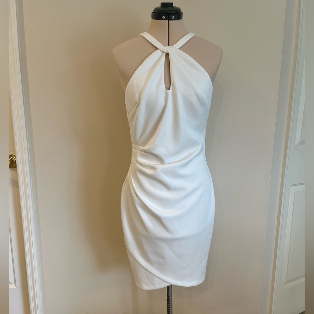 Chic White Backless Dress